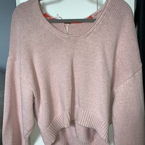 Free people pink sweater